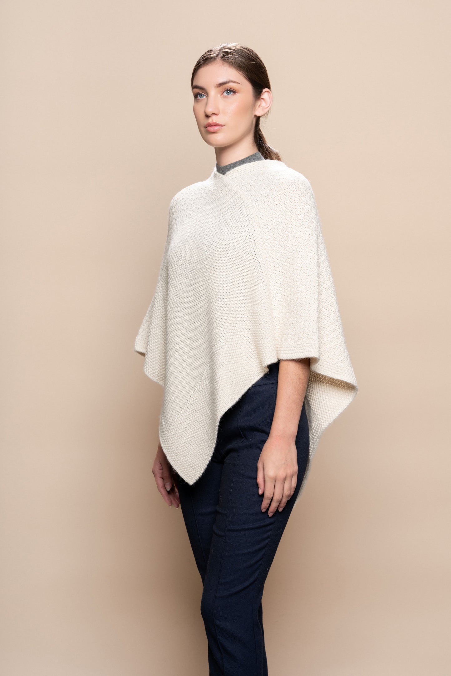 Essence Alpaca V-Neck Poncho