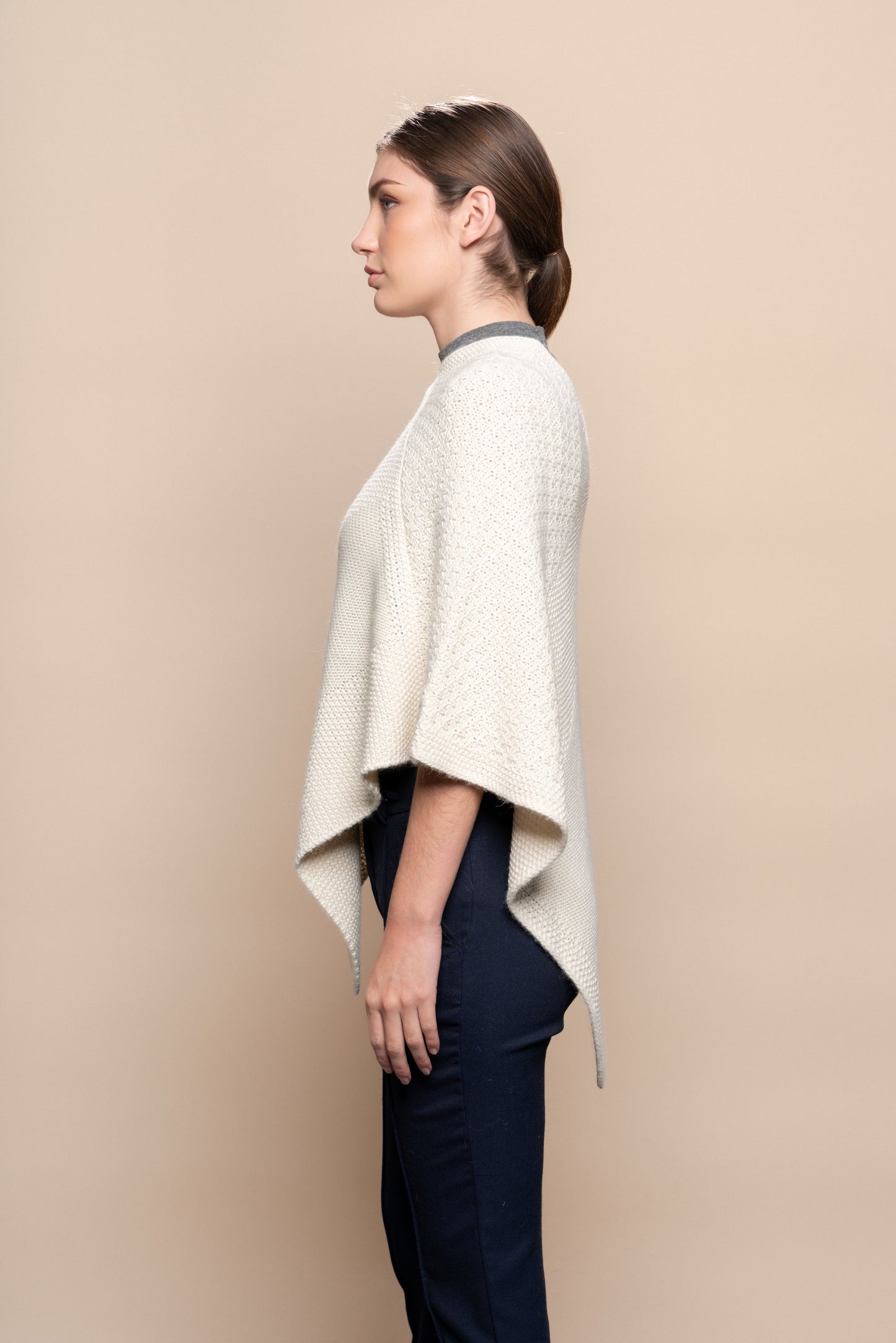 Essence Alpaca V-Neck Poncho