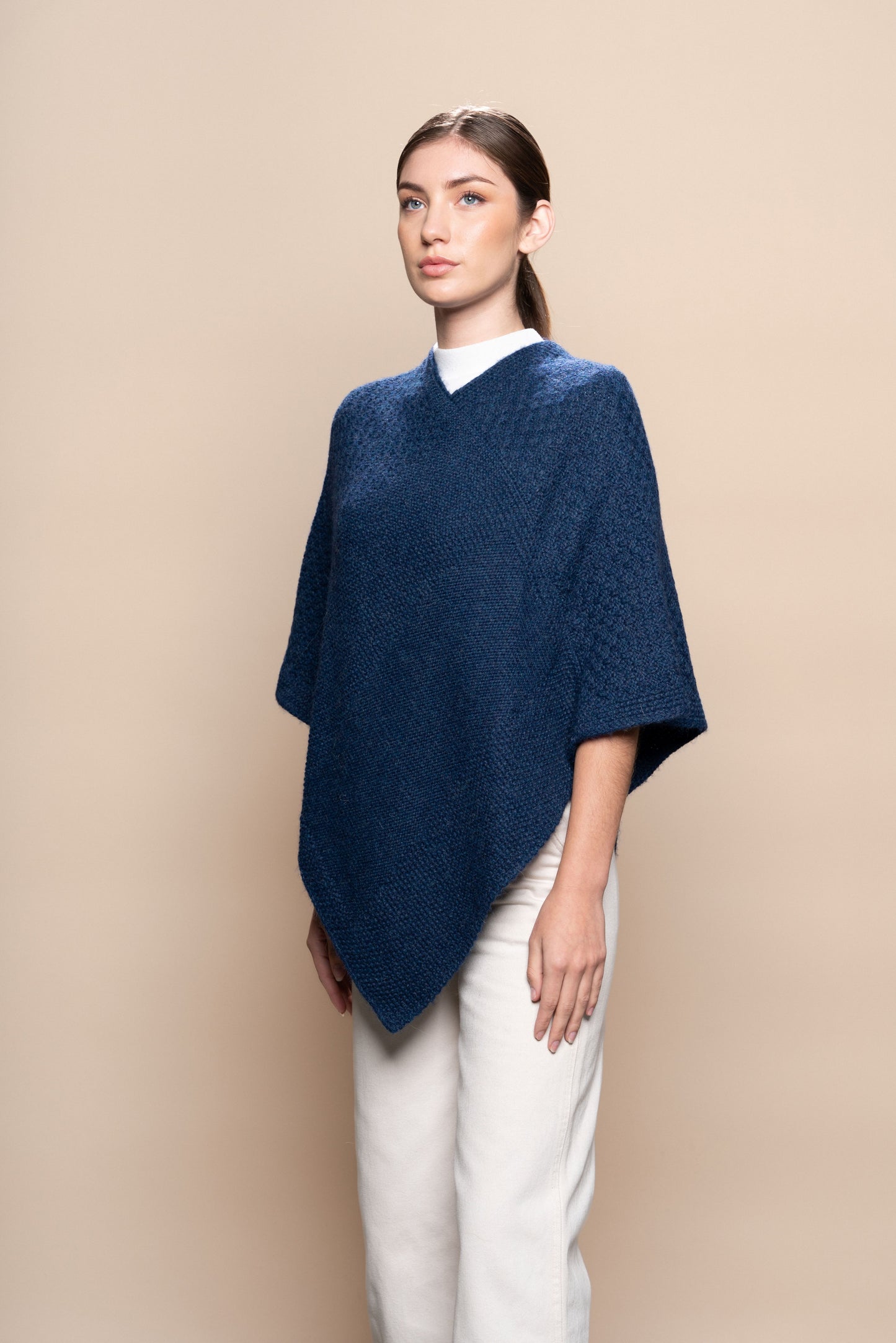 Essence Alpaca V-Neck Poncho