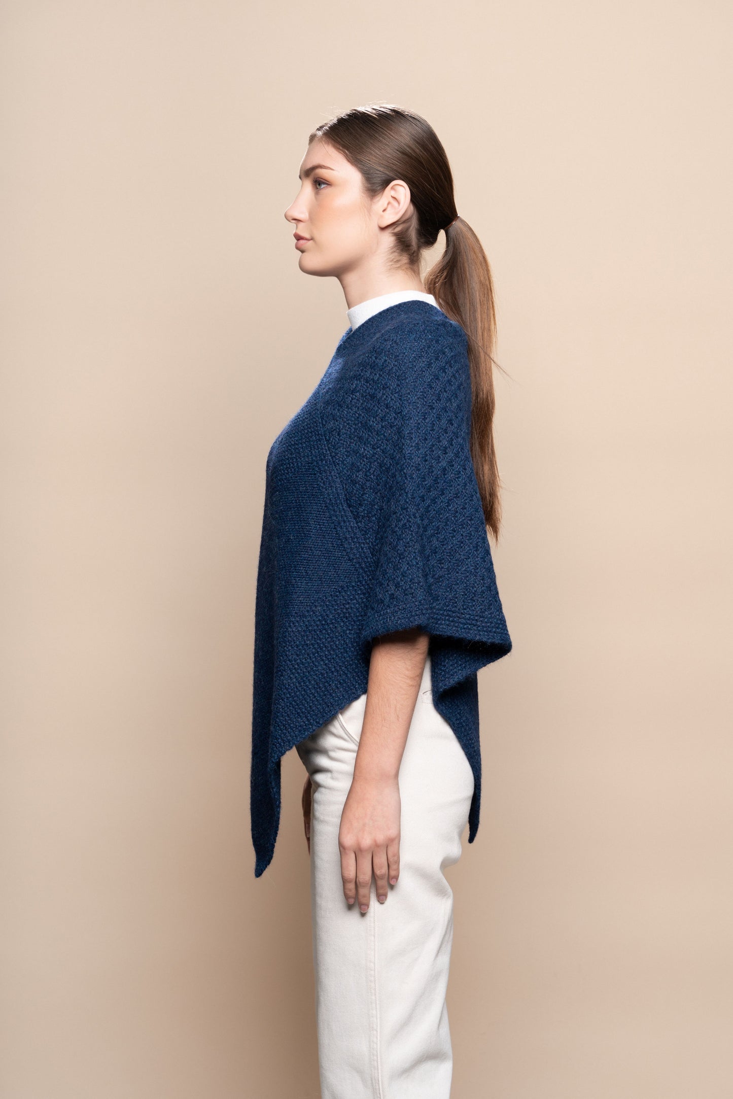 Essence Alpaca V-Neck Poncho