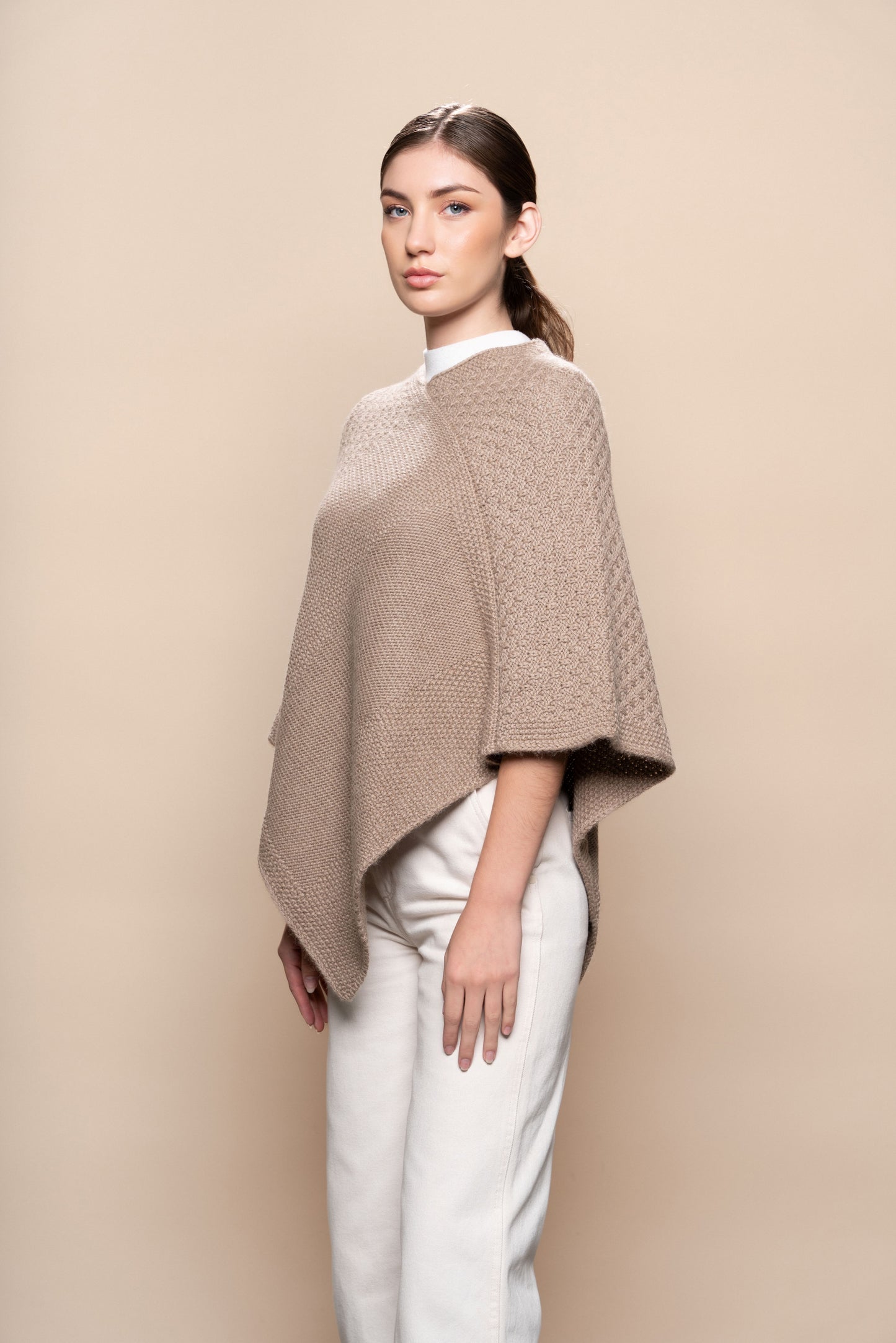 Essence Alpaca V-Neck Poncho