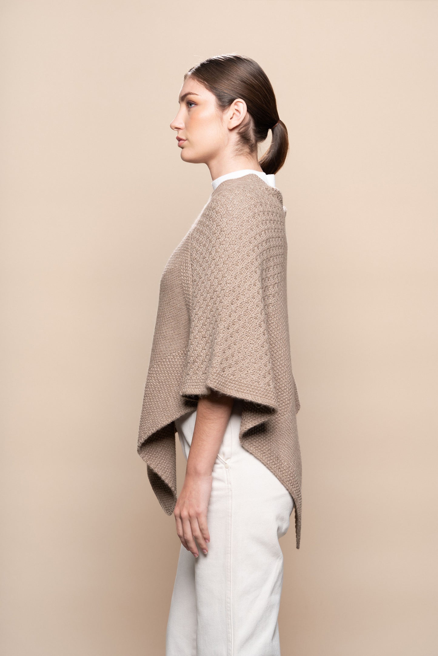 Essence Alpaca V-Neck Poncho